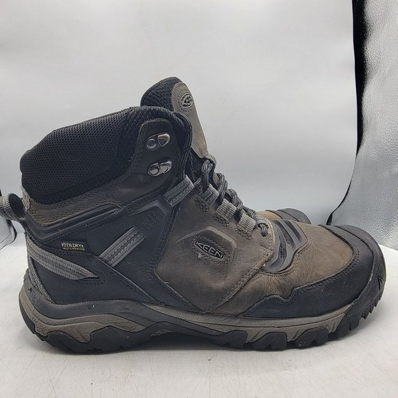 Keen Ridge Flex Mens Size 11 Brown Mid Height Waterproof Hiking Boots 1024911 - Picture 7 of 16
